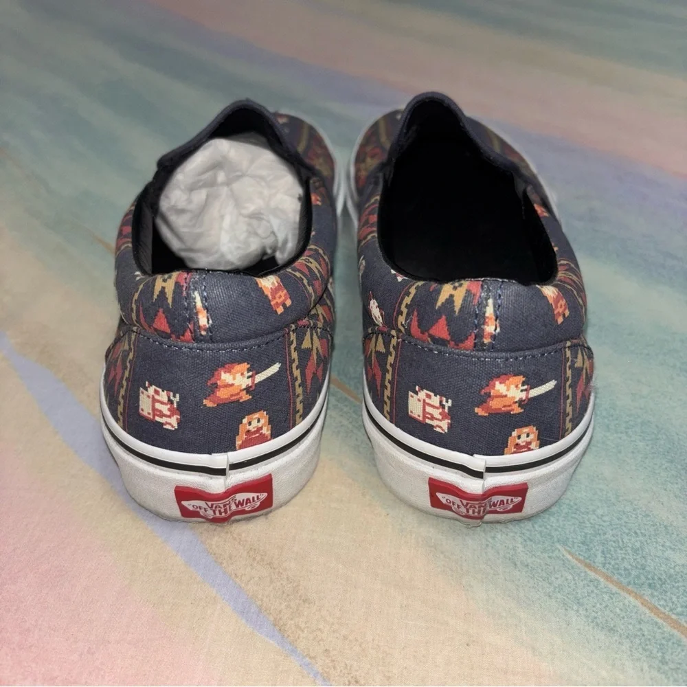 VANS X NINTENDO Zelda Parisian Night Slip Ons men’s size 10